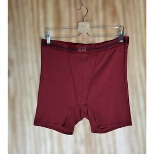Skims Womens Plus Size 2X Boyfriend Boxer Shorts Red Lounge Sleepwear Comfort